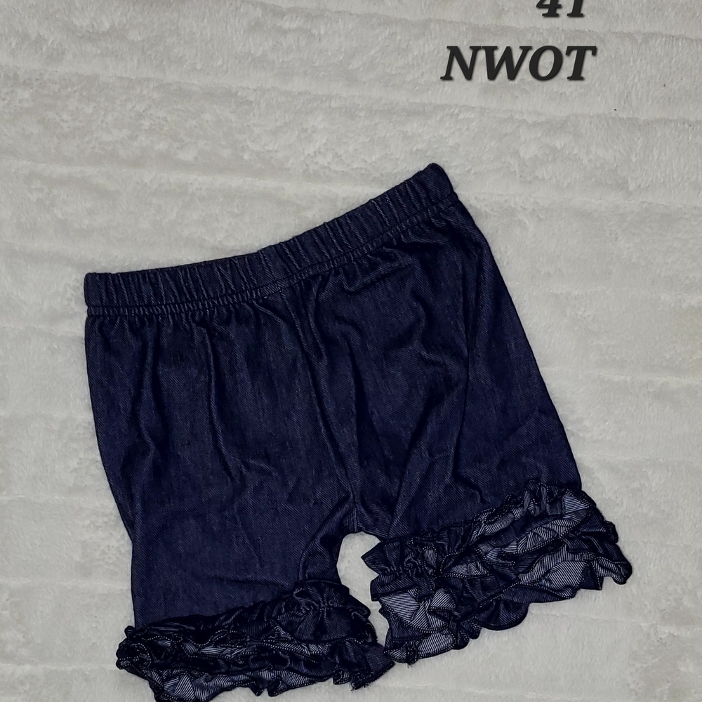 Denim Like Icing Shorts NWOT